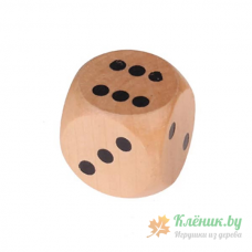 Кубик игральный деревянный